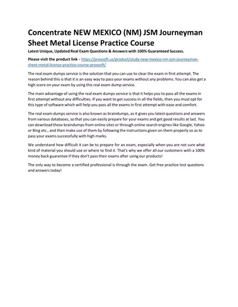 sheet metal license|sheet metal journeyman license.